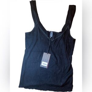 🔥 VIMMIA Women’s Sierra Double Strap Black Long Tank Top Sz S Style # 11901 🔥